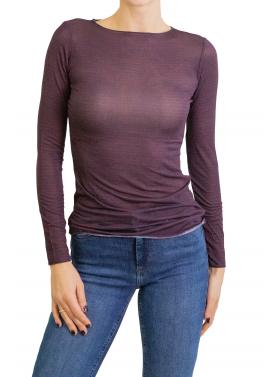 Maglia misto cashmere a righe 